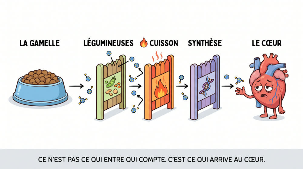 Ce qui se met entre la gamelle et le cœur